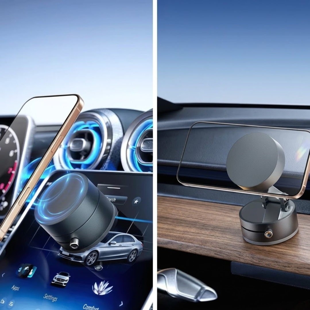 MagnoMount | Magnetische Vacuüm Telefoonhouder Met Maximale Grip