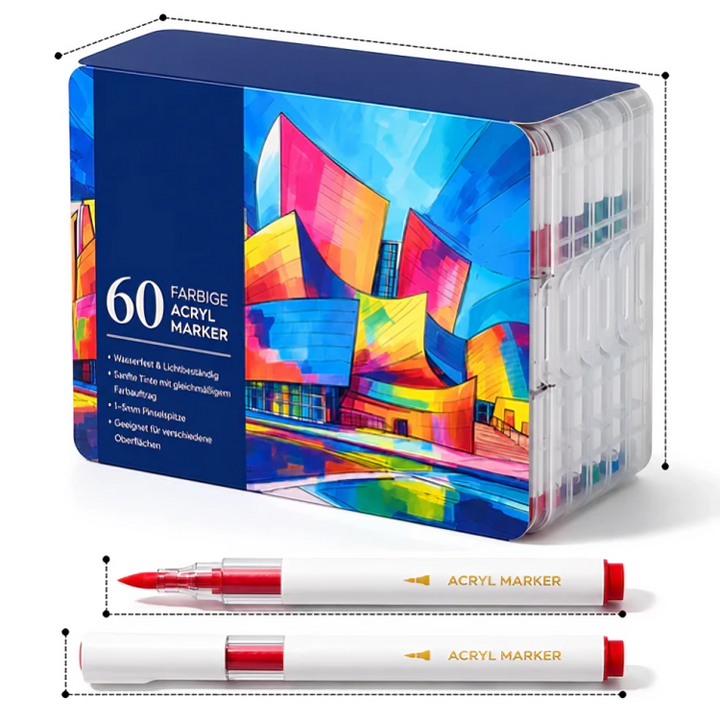 Acryl Marker | Watervaste Acryl Markers Set