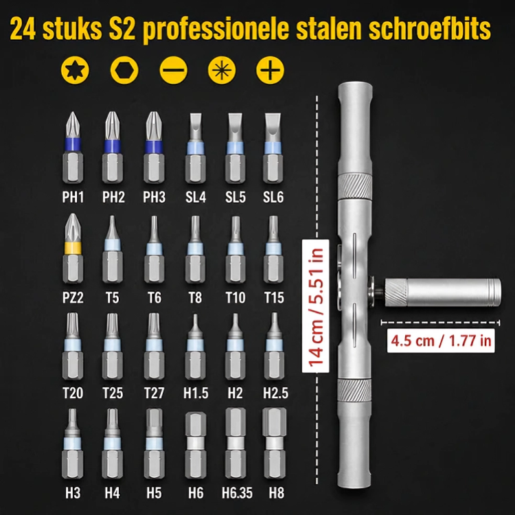 ToolMaster | Ratelschroevendraaierset