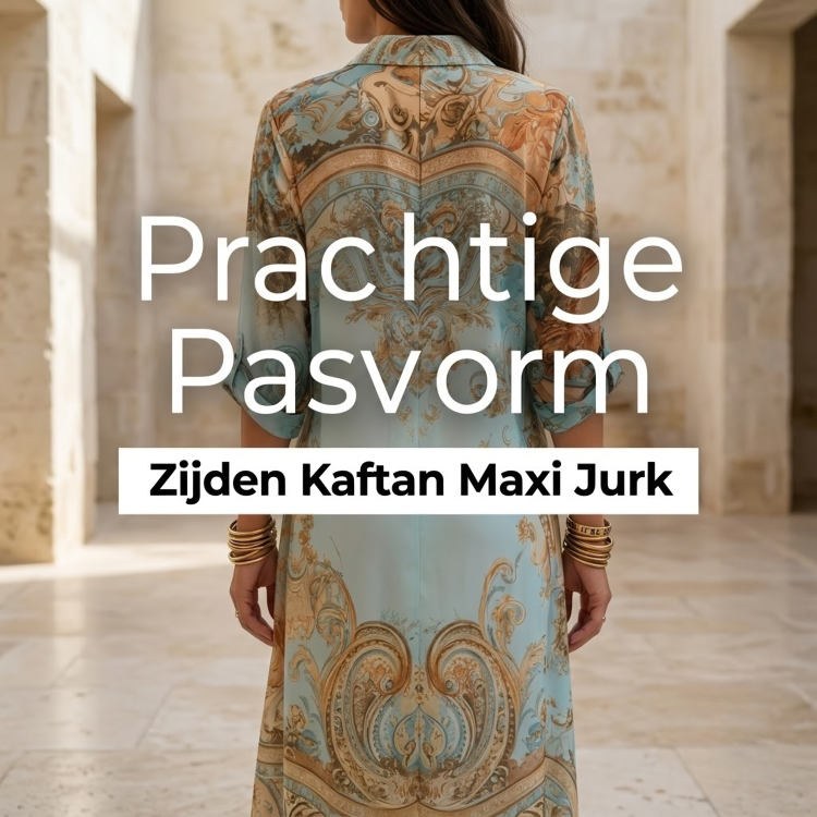 Cléo | Zijden Kaftan Maxi Jurk