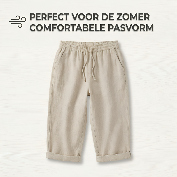 Lina Linnen-Katoen Capri Broek voor Dames