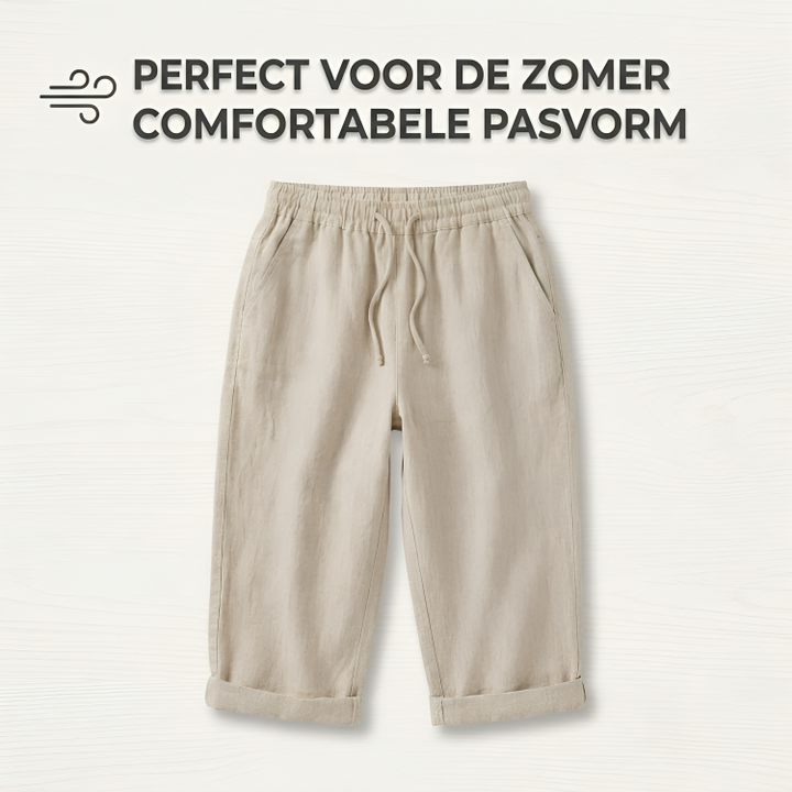 Lina Linnen-Katoen Capri Broek voor Dames