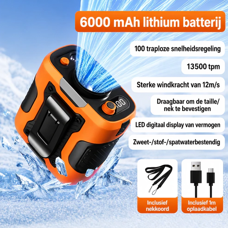 BreezeClip | Handsfree Verkoeling Tijdens Warme Dagen
