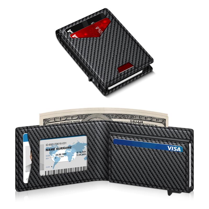 Smart Wallet | Compacte RFID-Portemonnee met Pop-up Kaarthouder