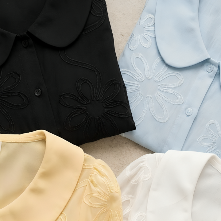 Rosalie | Geborduurde Blouse