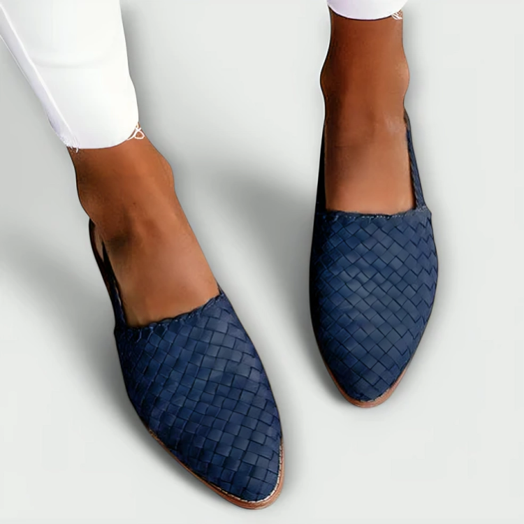 Solea | Gevlochten Slingback Loafers