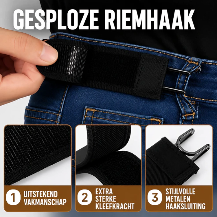 SlimHold | Elastische Clipband zonder Gesp voor Comfortabel Dagelijks Gebruik
