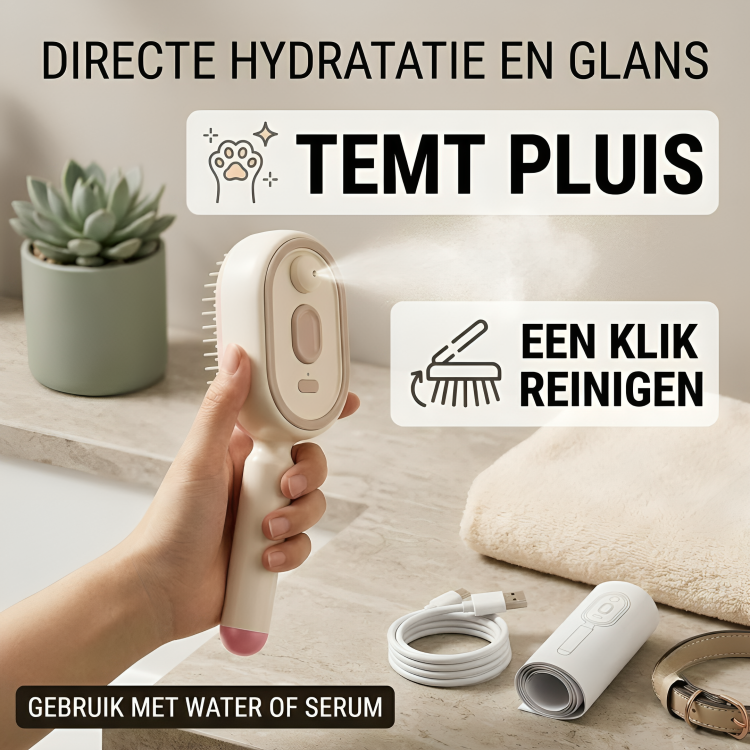 MistBrush | 3-in-1 Haarborstel met Sprayfunctie