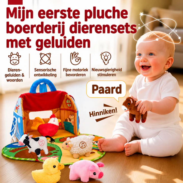 WonderBarn | Interactieve Stoffen Boerderij Met Geluid Voor De Eerste Woordjes