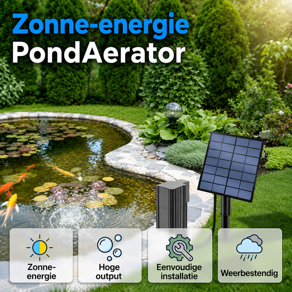 PondAerator | Zonne-energie Vijverbeluchter Zonder Stroomaansluiting