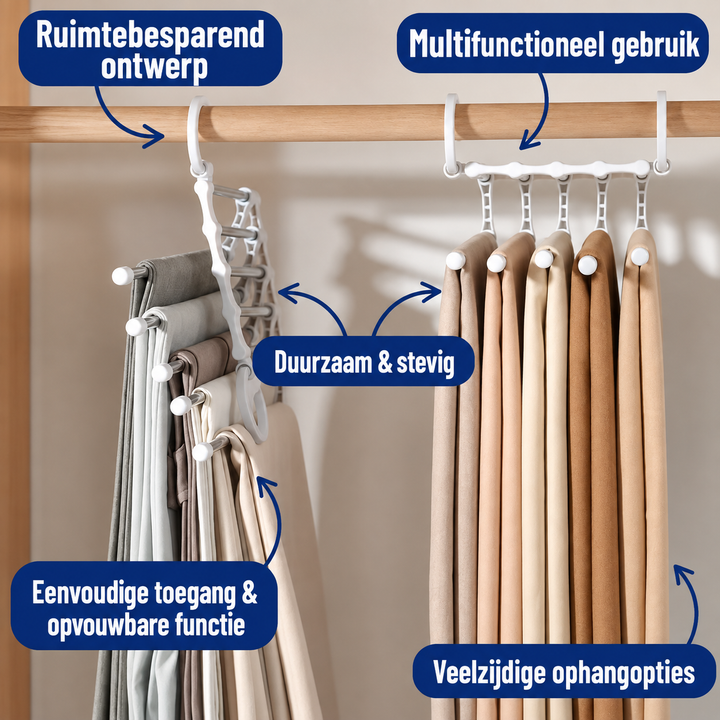 ClosetFlex | Slim Broekenrek Voor Meer Kastruimte