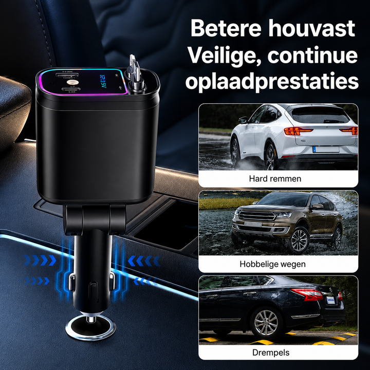 AutoGlow | Auto Snellader Met Sterrenprojector & Geurverspreider