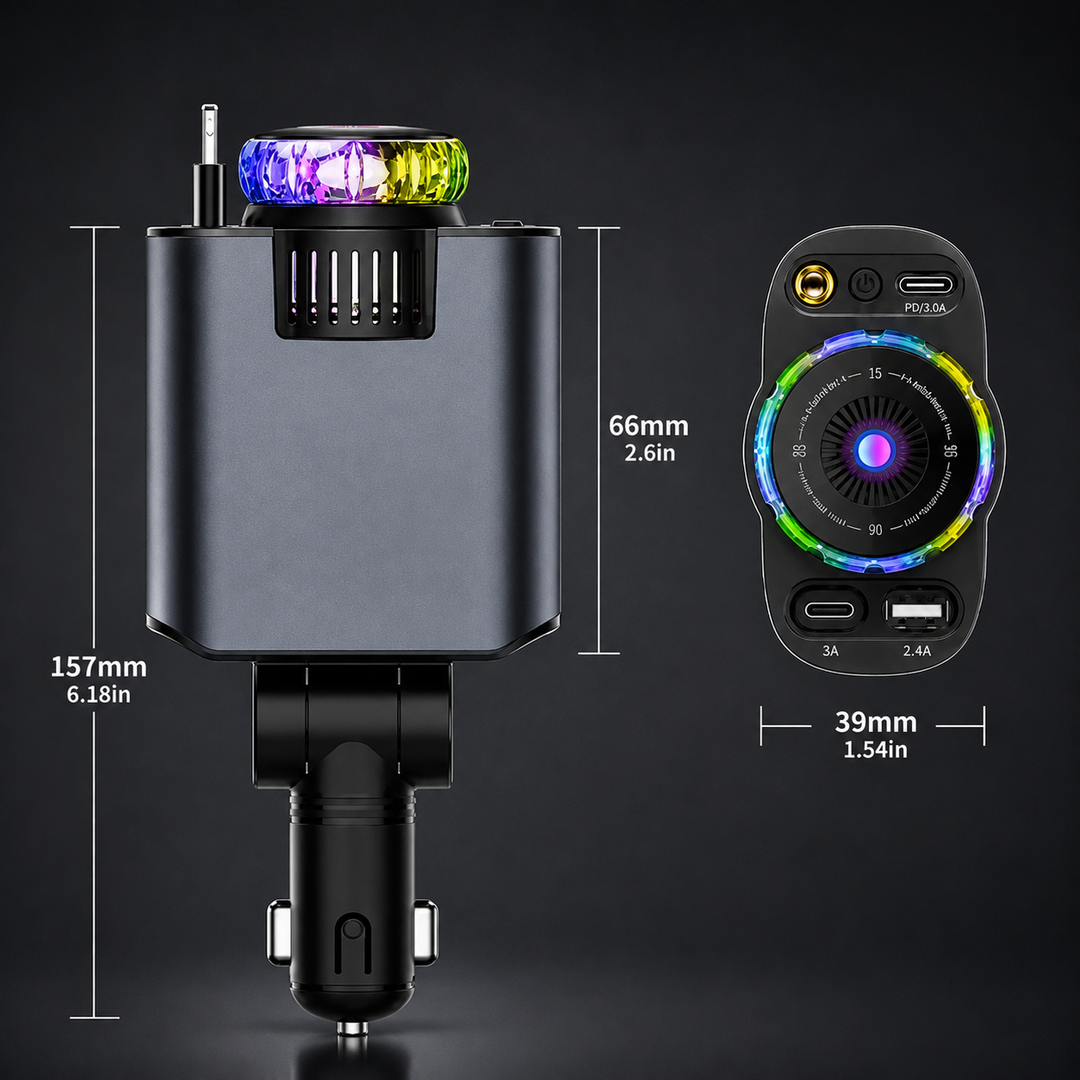 AutoGlow | Auto Snellader Met Sterrenprojector & Geurverspreider