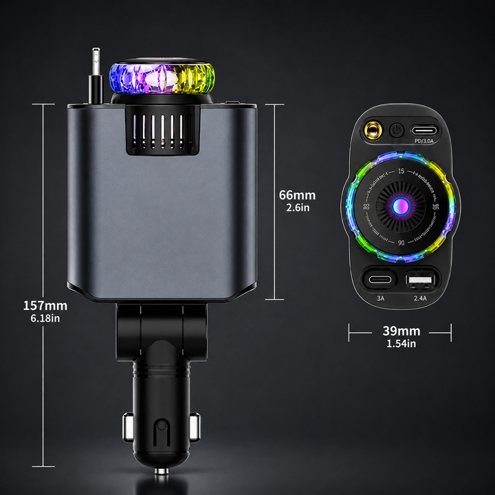 AutoGlow | Auto Snellader Met Sterrenprojector & Geurverspreider