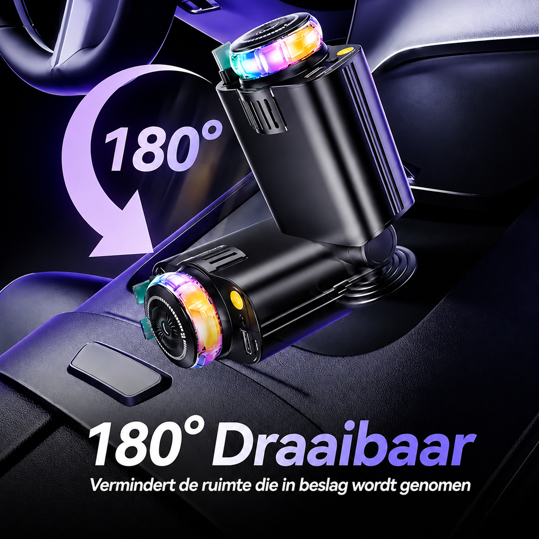 AutoGlow | Auto Snellader Met Sterrenprojector & Geurverspreider