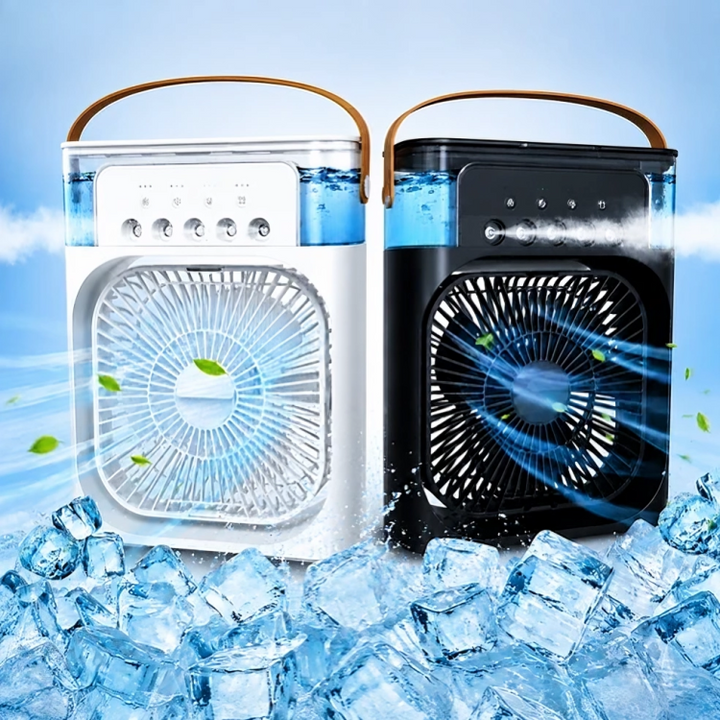 BreezeCool | Draagbare Aircooler met Ventilator, Verneveling & Luchtbevochtiger