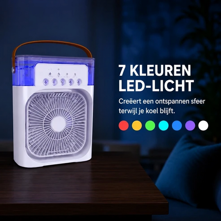 BreezeCool | Draagbare Aircooler met Ventilator, Verneveling & Luchtbevochtiger