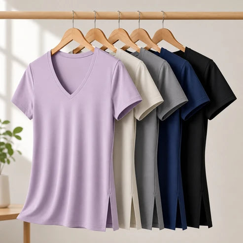 ActiveFit | 5-Pack Dames Sportshirts met V-Hals