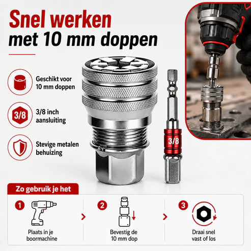 GripMaster | Snel Grip Op Elke Moer En Bout