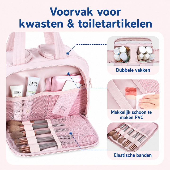 CloudCarry - Luxe Toilettas Met Slimme Indeling