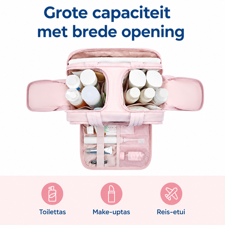 CloudCarry - Luxe Toilettas Met Slimme Indeling