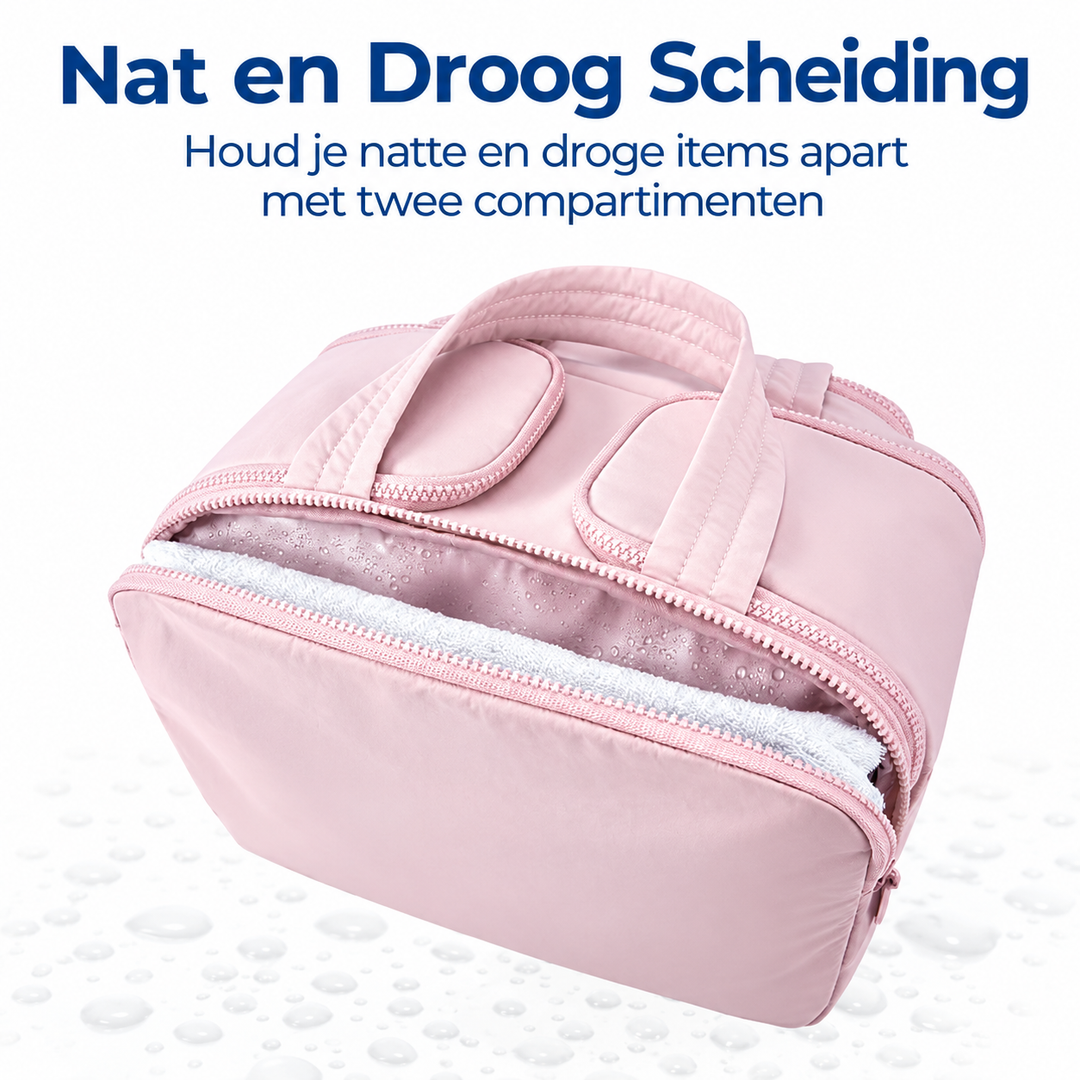 CloudCarry - Luxe Toilettas Met Slimme Indeling