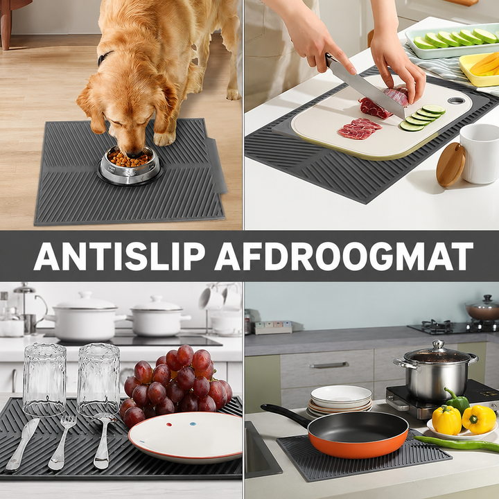 DrainMat | Siliconen Afdruipmat Voor Een Droog Aanrecht