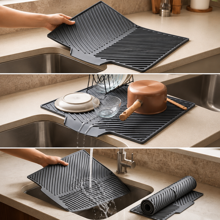 DrainMat | Siliconen Afdruipmat Voor Een Droog Aanrecht