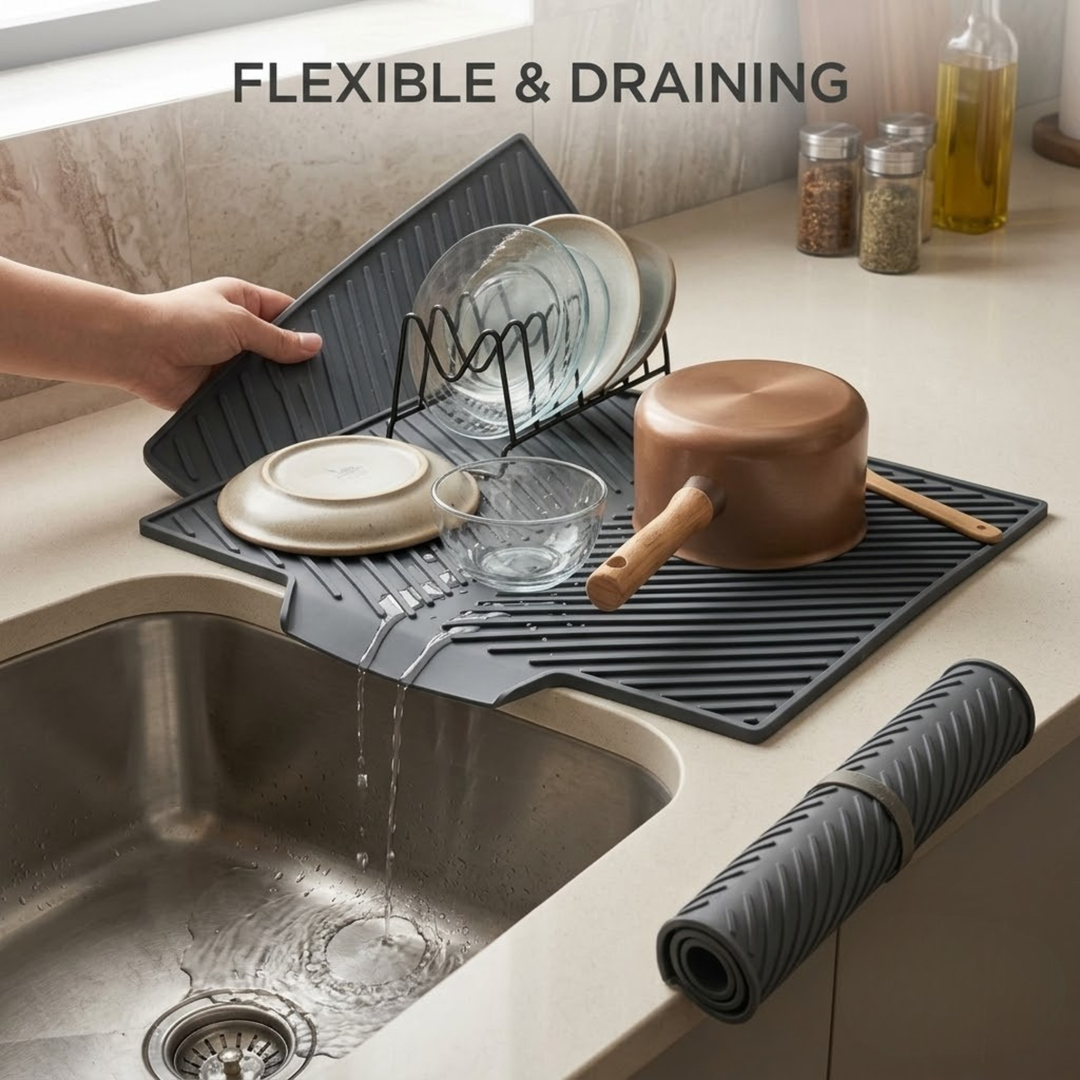 DrainMat | Siliconen Afdruipmat Voor Een Droog Aanrecht