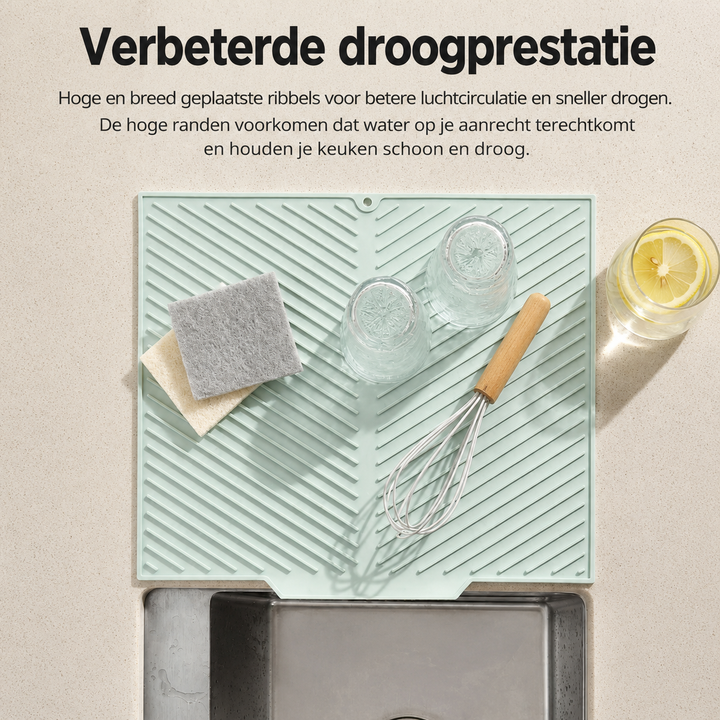 DrainMat | Siliconen Afdruipmat Voor Een Droog Aanrecht