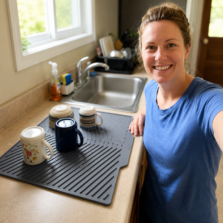 DrainMat | Siliconen Afdruipmat Voor Een Droog Aanrecht
