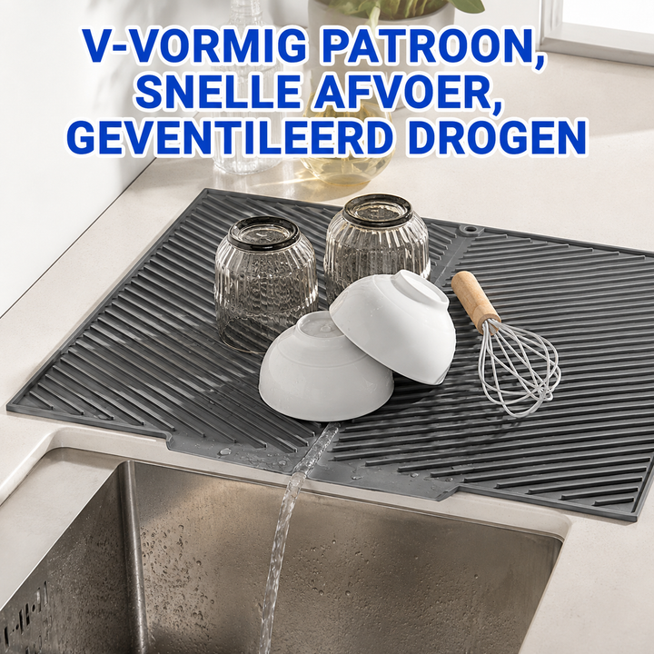 DrainMat | Siliconen Afdruipmat Voor Een Droog Aanrecht