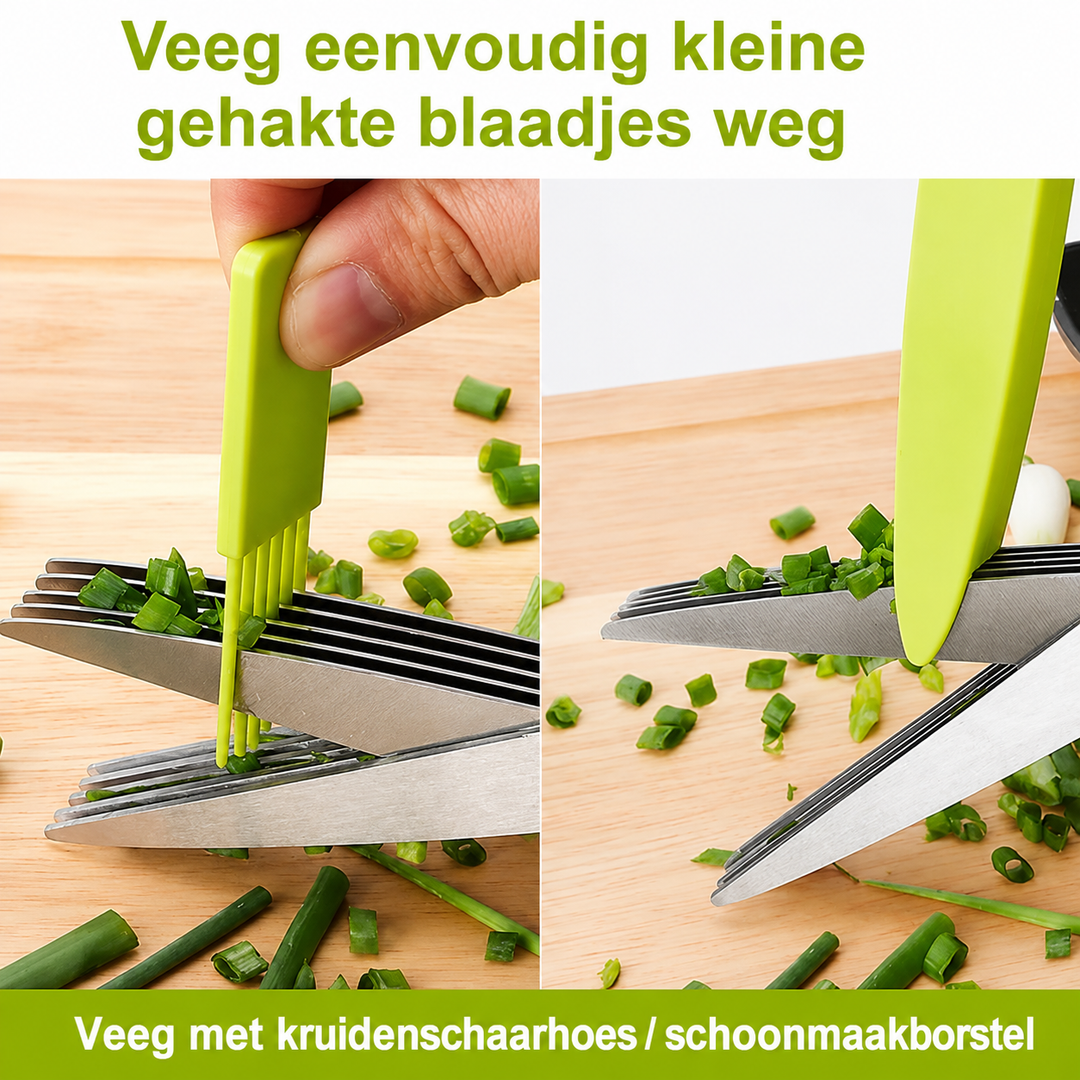 HerbSnip | 5-Bladige Kruidenknipper Voor Snel En Gelijkmatig Snijden