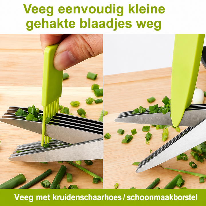 HerbSnip | 5-Bladige Kruidenknipper Voor Snel En Gelijkmatig Snijden