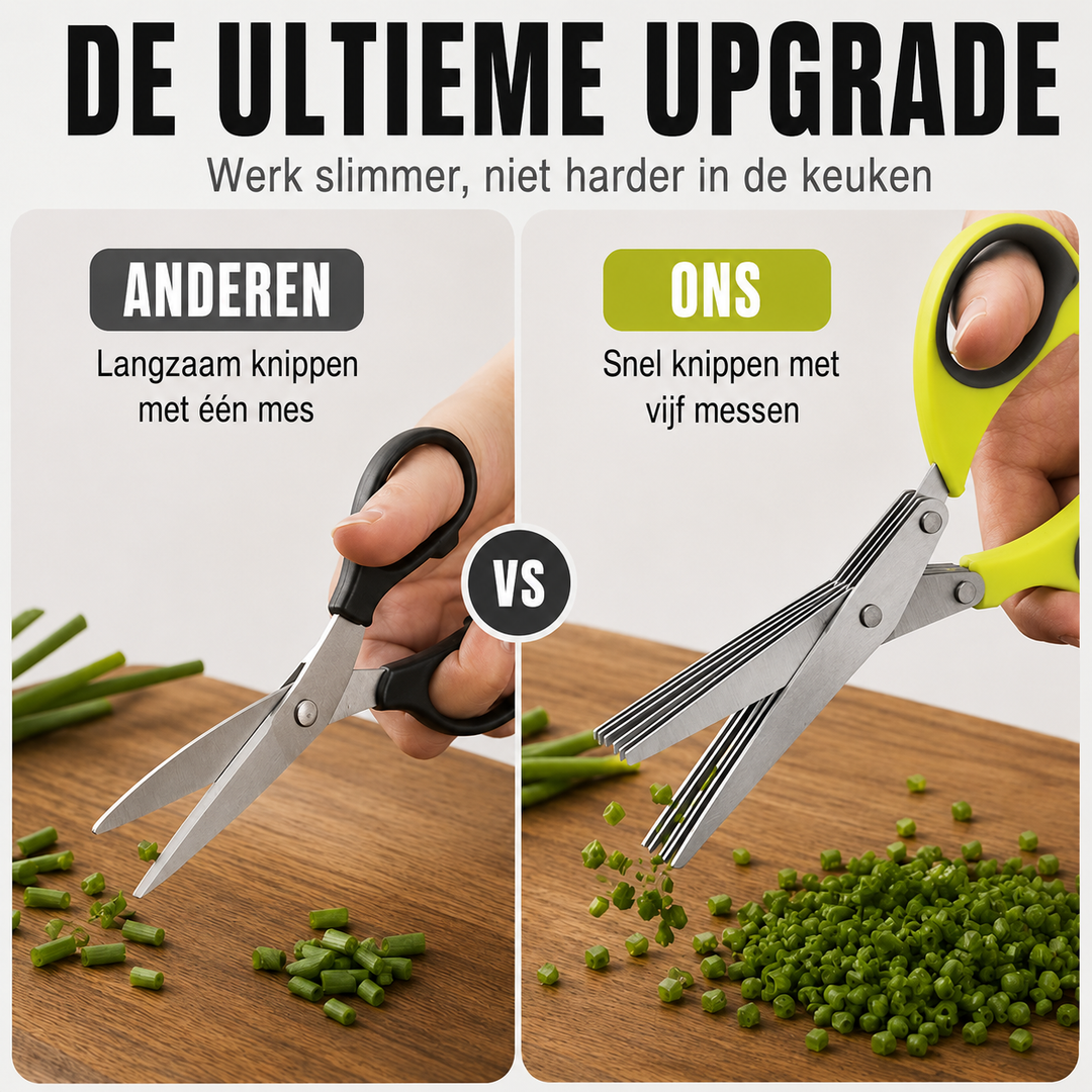 HerbSnip | 5-Bladige Kruidenknipper Voor Snel En Gelijkmatig Snijden