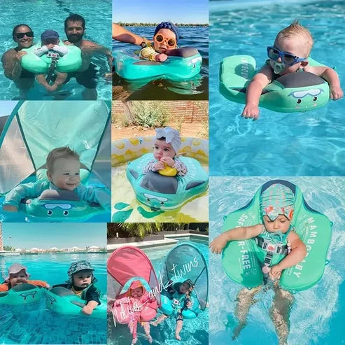 Mambobaby Float | Baby Zwemtrainer met UPF50+ Zonnescherm