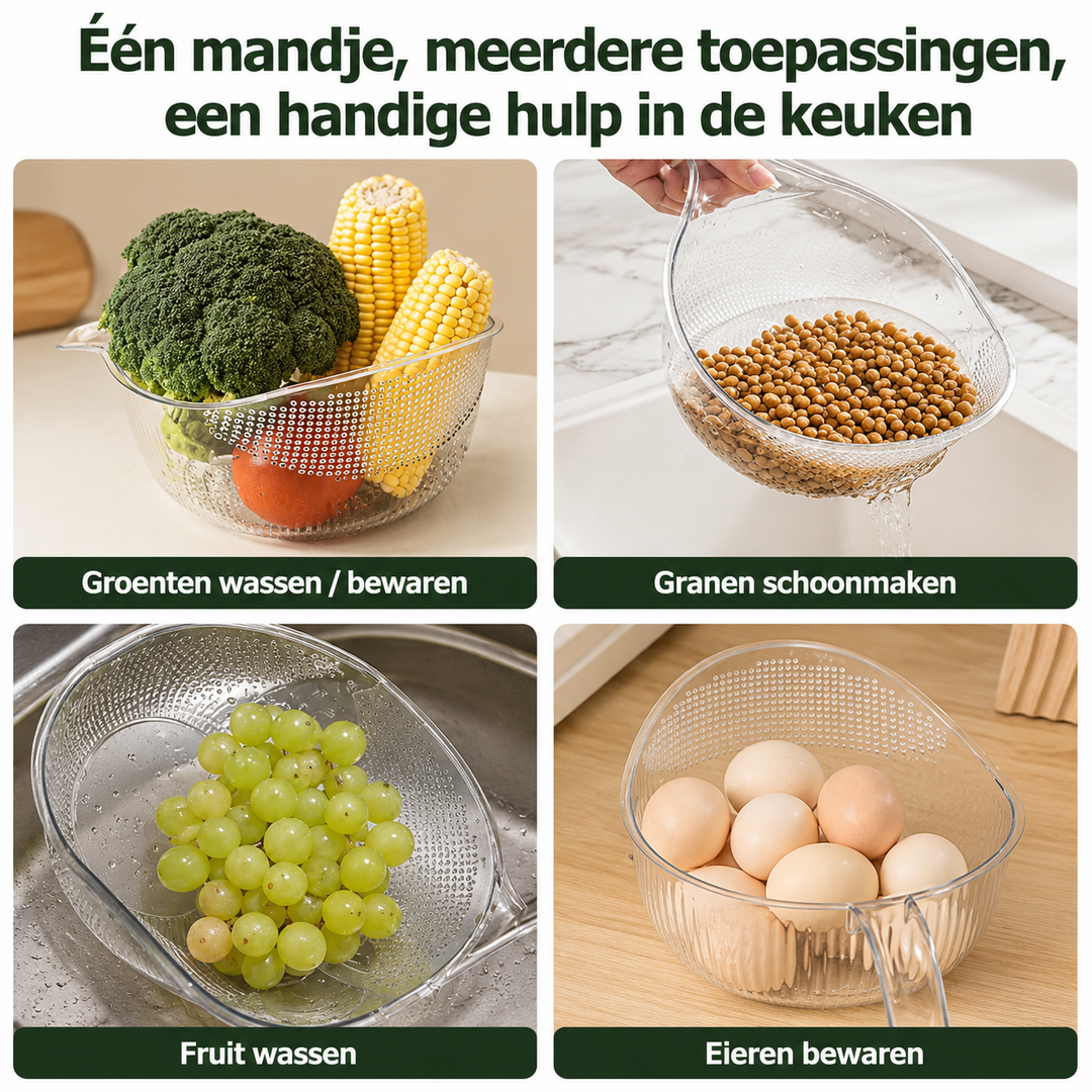 RiceStrainer | Moeiteloos Afspoelen Zonder Knoeien