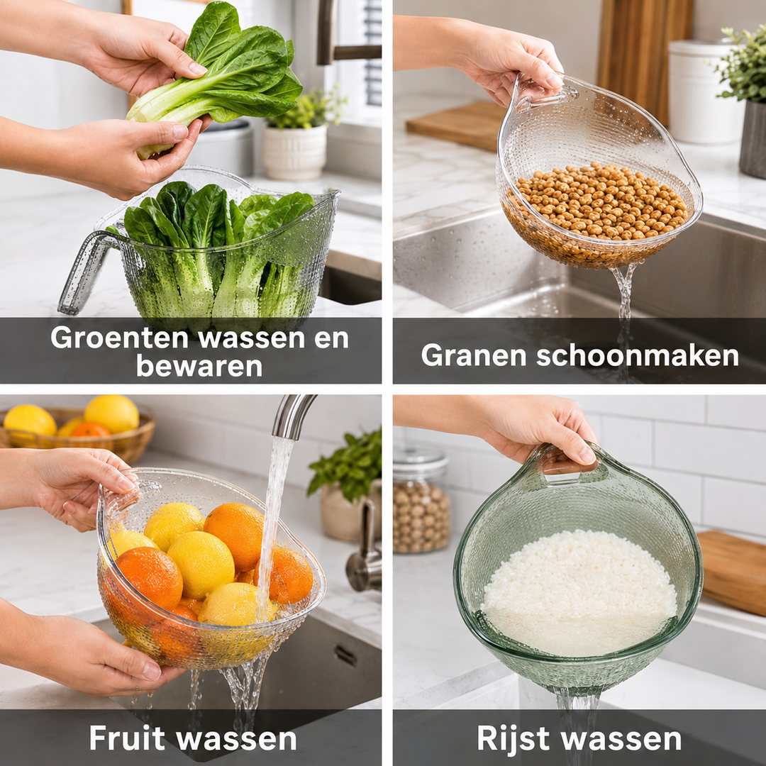 RiceStrainer | Moeiteloos Afspoelen Zonder Knoeien