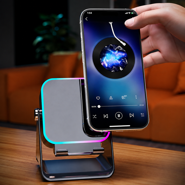 Sound Dock | 5-in-1 Speaker, Telefoonstandaard & Oplader