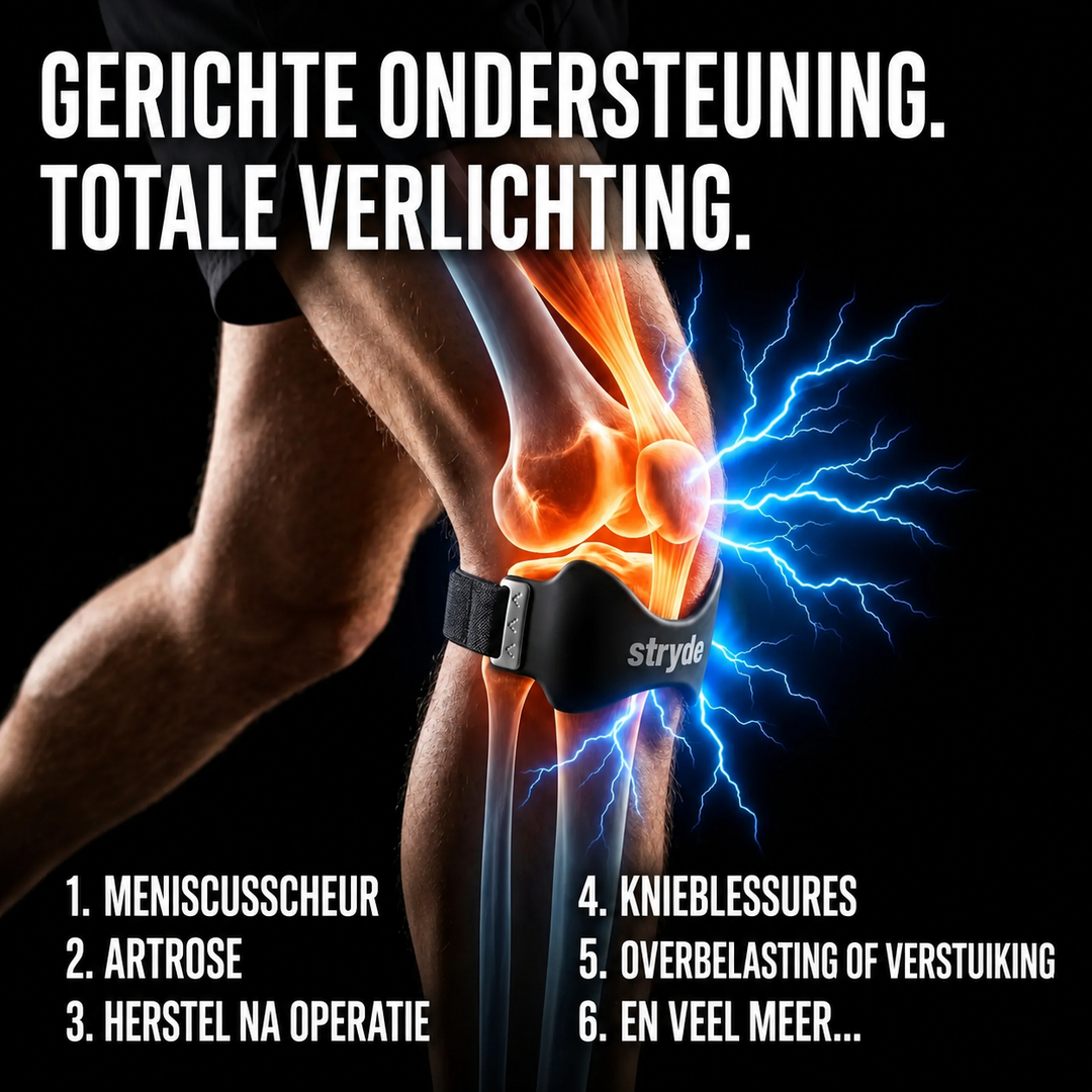Stryde Precision | Knieband met Patellasteun voor Minder Druk op de Knie