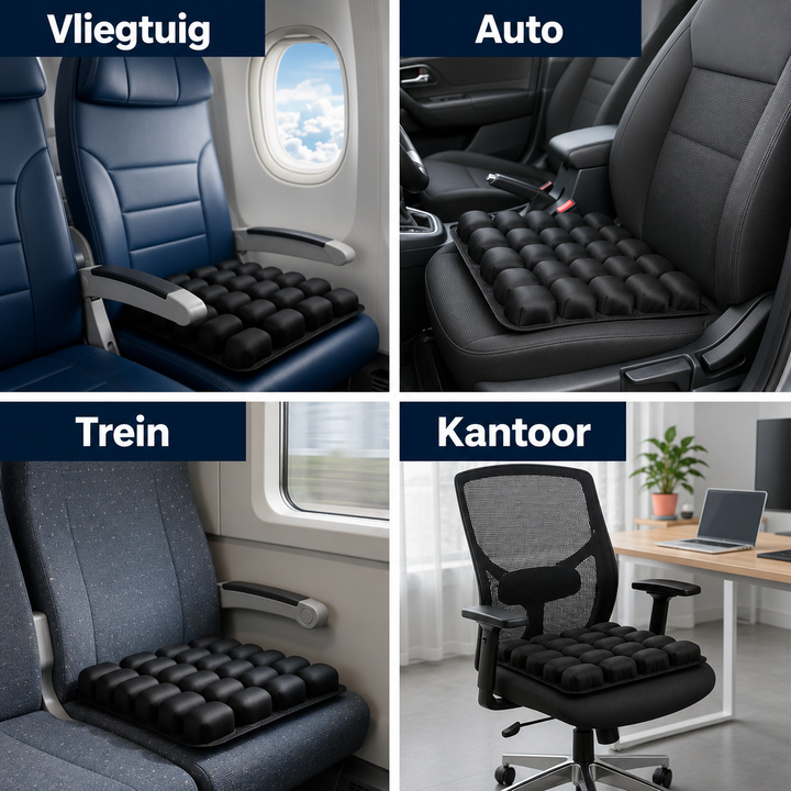 SONDUR TravelCushion | Zitkussen voor Vliegtuig, Auto & Kantoor