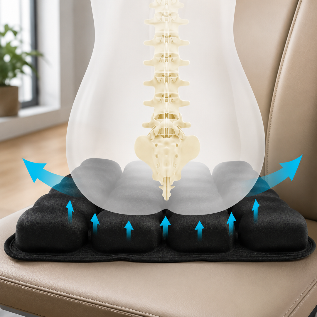 SONDUR TravelCushion | Zitkussen voor Vliegtuig, Auto & Kantoor