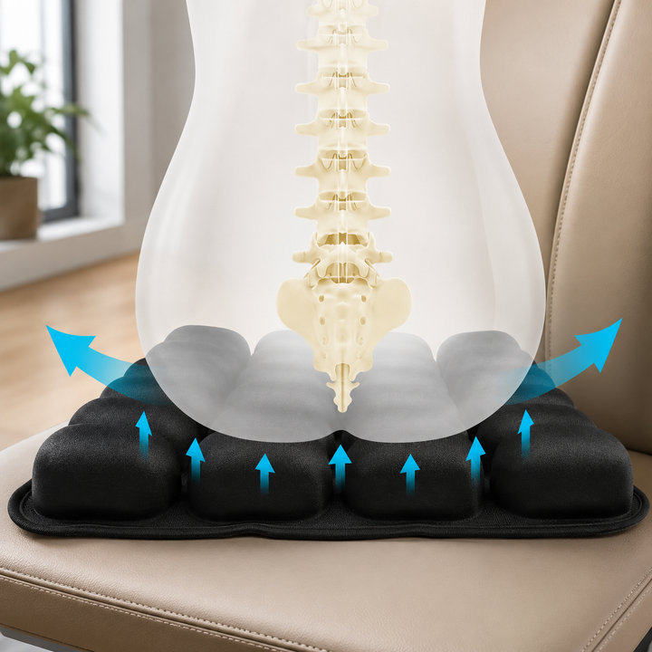 SONDUR TravelCushion | Zitkussen voor Vliegtuig, Auto & Kantoor