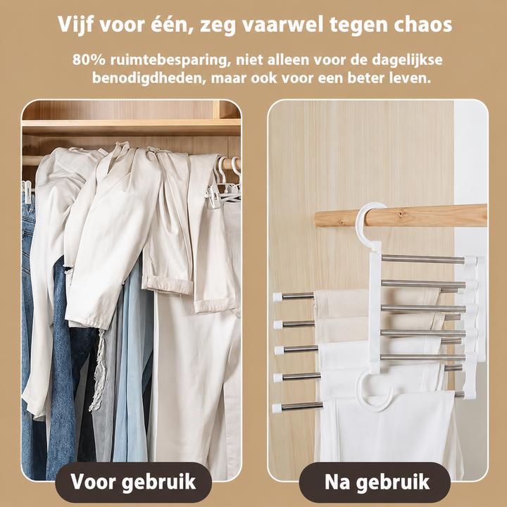 ClosetFlex | Slim Broekenrek Voor Meer Kastruimte
