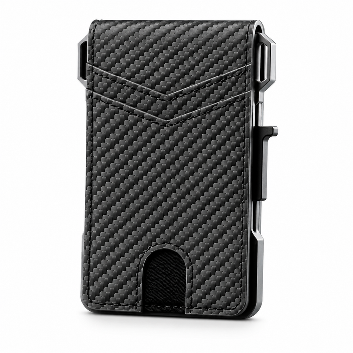 Smart Wallet | Compacte RFID-Portemonnee met Pop-up Kaarthouder
