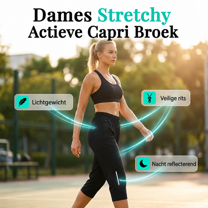 Aveline | Capri Sportbroek met Stretch voor Dames