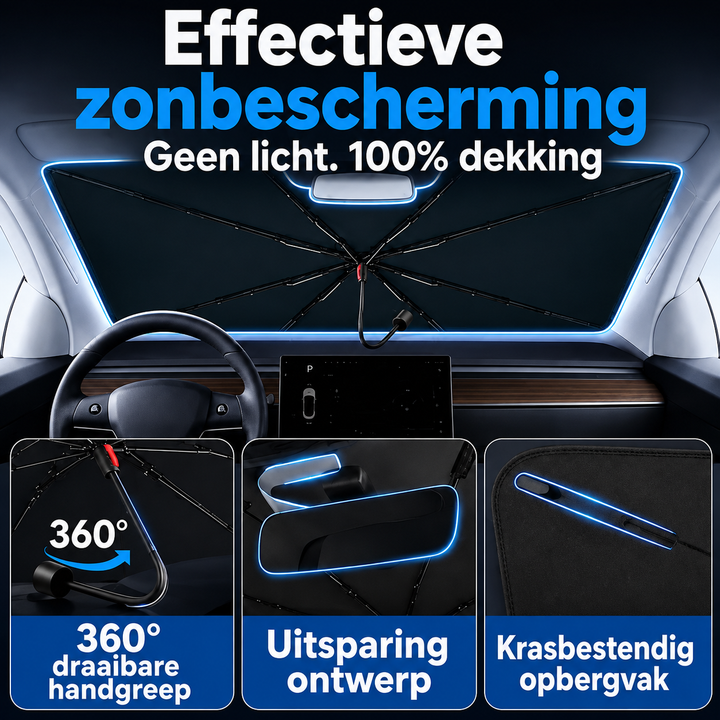 SunShield | Opvouwbaar Auto Zonnescherm – Stap In Een Koelere Auto
