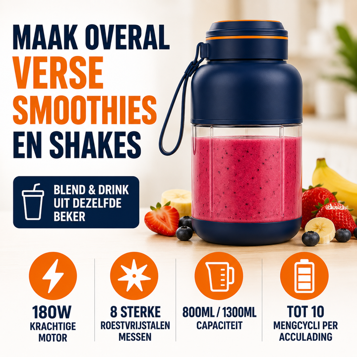 PowerBlend | Draadloze Blender Voor Smoothies & Shakes